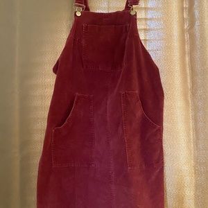Eloquii red overall dress